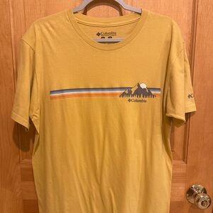 Columbia Yellow Short Sleeve Tee